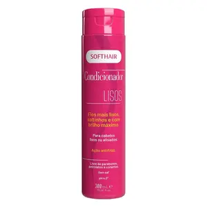 Condicionador para Cabelos lisos Soft Hair Elza Cosméticos Com 300 ml