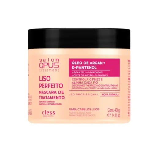CREME CABELO SALON OPUS LISO PERFEITO 400G