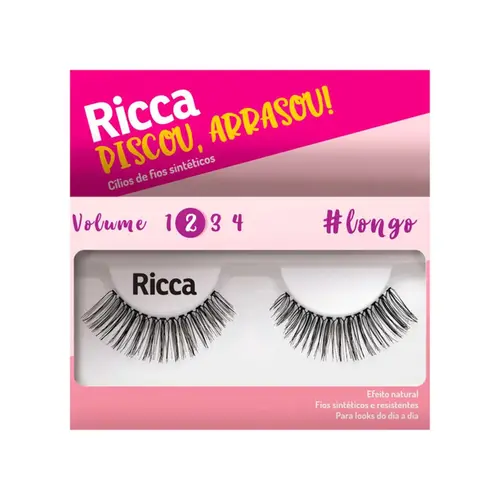 Cílios Postiços Ricca Volume 02 Longo r:R307