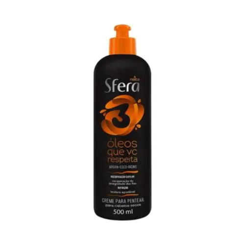 CREME PENT SFERA 3 OLEOS  QUE VC RESP 500ML