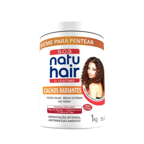 Creme para Pentear NatuHair Cachos Radiantes Com 1kg