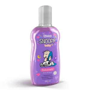 Sabonete Líquido infantil Cottonbaby Snoopy Hora de Ninar Toque de Algodão Com 200 ml