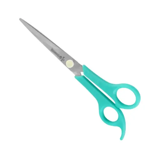 Tesoura para Cabelo Mundial Fio Laser 7 polegadas Flex Aço inox lâmina micro serrilhada e lisa polida Com 1 unidade