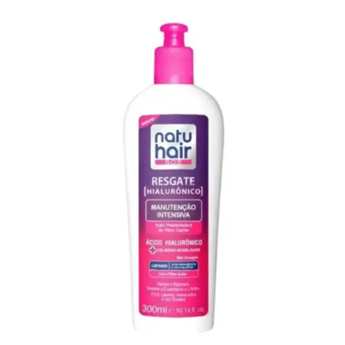 Creme de Tratamento Intensivo NatuHair Ácido Hialurônico Com 300 ml
