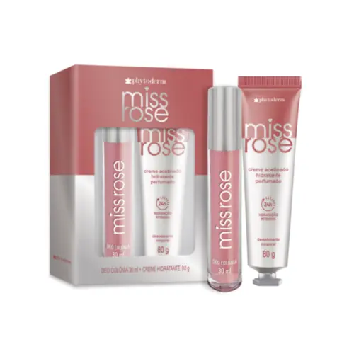 Kit Perfumado Phytoderm Miss Rose Acetinado Com 30 ml e 80 g
