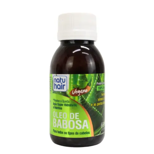 Óleo vegetal de Aloe Vera (Babosa) Verde Brasil 100% puro Com 60 ml