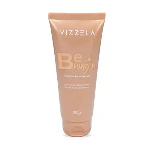 Iluminador Facial Vizzela Be Bronzer acabamento acetinado e toque aveludado Com 100 g