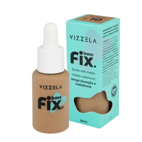 Base Líquida Vizzela Fix cor 10 Com 30 ml