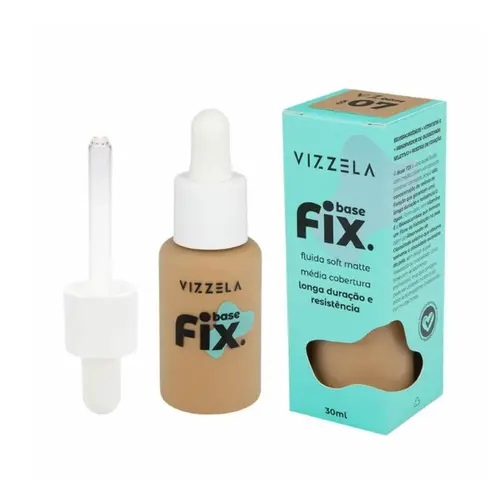 Base Líquida Vizzela Fix cor 07 Com 30 ml