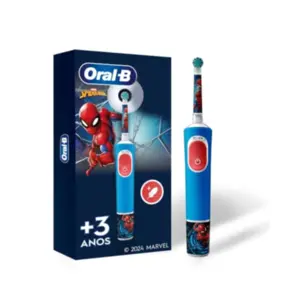 Escova Dental Elétrica Oral-B Homem Aranha infantil Com 1 unidade