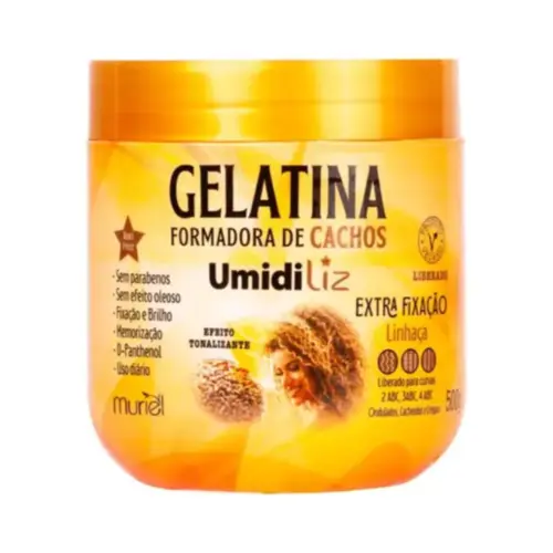 Gelatina Capilar Muriel Umidiliz Extra Fixação Com 500 g
