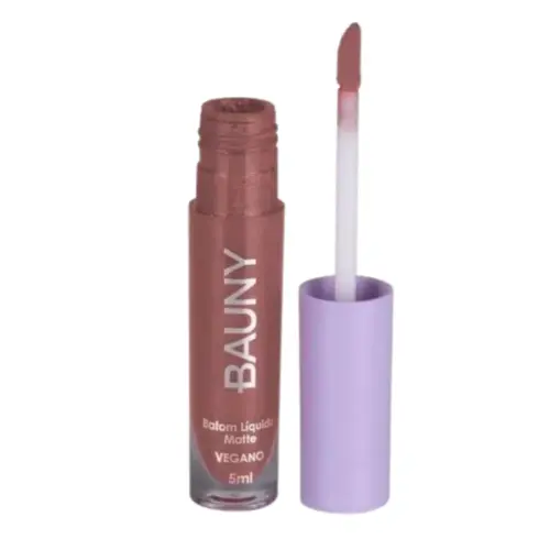 Batom Líquido matte Bauny cor 20 Com 5 ml