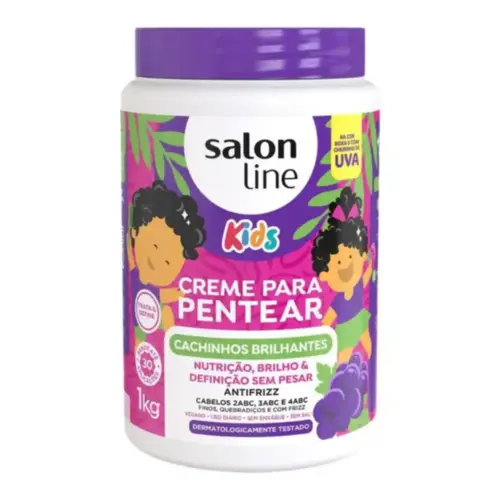 Creme para Pentear Salon Line Kids Uva 1 kg