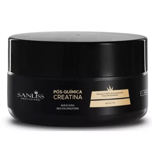 Máscara pós química Sanliss Profissional Creatina Com 300 g