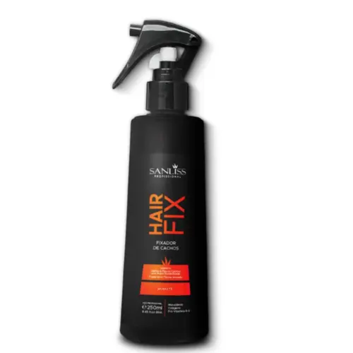 Fixador de Cachos Sanliss Profissional Hair Fix Com 250 ml