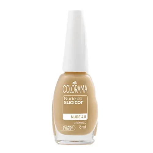 Esmalte Colorama L'Oréal Nude da Sua Cor 4.0 Efeito Gel Com 8ml