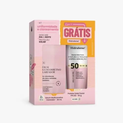 Kit Hidrabene Anasol Multicorretivo Clareador Protetor Facial FPS50 Com 30 ml
