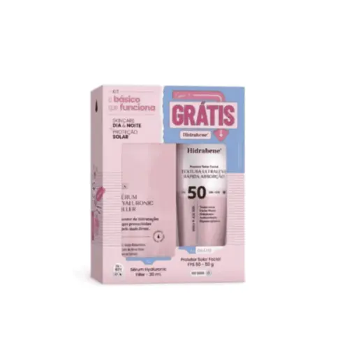KIT Hidrabene Anasol Hyaluronic Filler 30ml Facial FPS50 Com 2 unidades