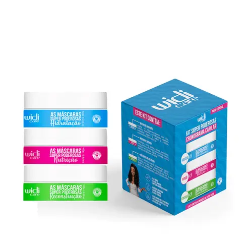 Kit Cronograma Capilar Widi Care Super Poderosas Com 3 unidades de 300 g